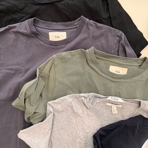 Men’s T-Shirt Bundle - Folk and COS - Assorted Colors
